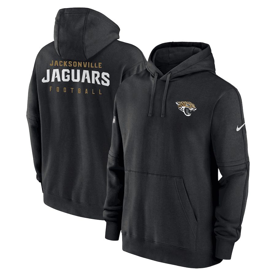 Men 2023 NFL Jacksonville Jaguars black Sweatshirt style 1->denver broncos->NFL Jersey
